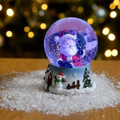 Karácsonyi Frosty Fun hógömb 11 cm világítással – 2 féle