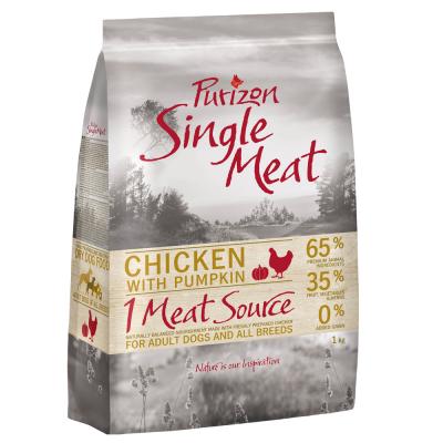 1kg Purizon Single Meat Adult csirke & tök  - gabonamentes száraz kutyatáp