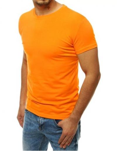 Férfi póló nyomtatás nélkül világos narancssárga RX4190