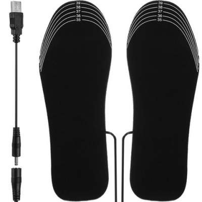 Lábmelegítő, Fűthető talpbetét cipőbe, USB-ről tölthető 35-40-es méret
